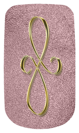 DAROYAL 601 GD SH OR Gold Scroll Shimmer Orchid Background